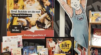 Thematafel Ernst, Bobbie en Sinterklaas bij de bieb