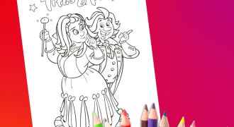 Doe mee aan de kleurwedstrijd van Titus &amp; Fien Winterrevue!